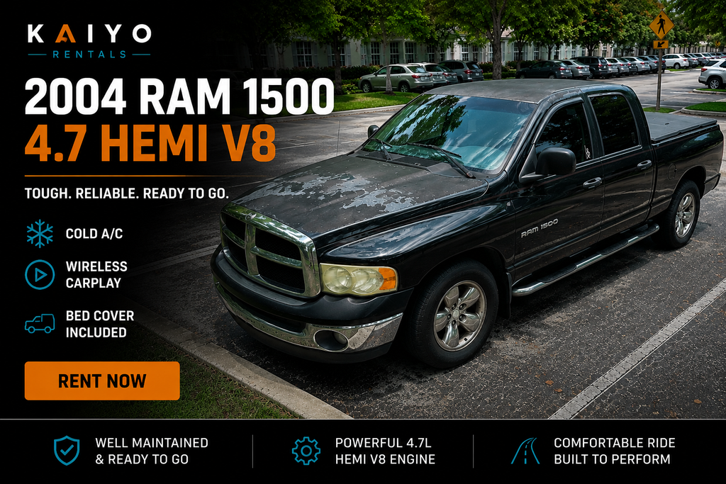 2004 Dodge Ram 1500 SLT • 4.7L V8 • Crew Cab • Wireless CarPlay